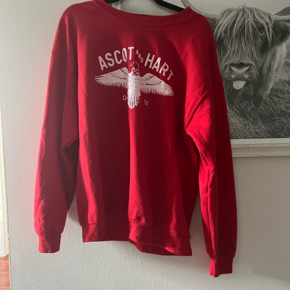 COPY - Ascot & Hart red crewneck